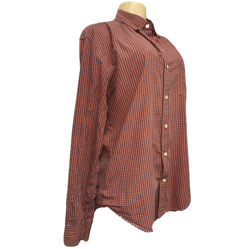 J. Crew Red and Blue Plaid Button-Down Shirt